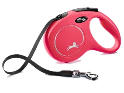 Flexi New Classic Rollijn Lint - Rood - M - 5 meter