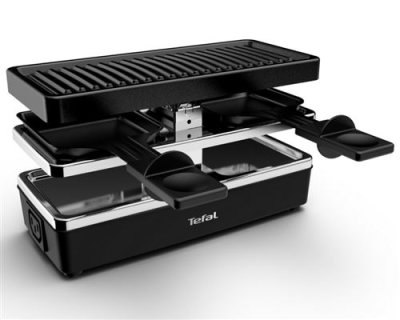 Tefal Plug & Share Raclette RE230812 - Zwart / Grijs - 2 personen