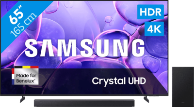Samsung Crystal UHD 4K U8070F (2025) - 65" + Samsung HW-B450F (2025)