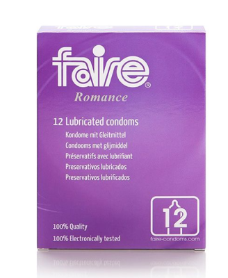 Faire Romance Condoom Met Glijmiddel - 12 stuks