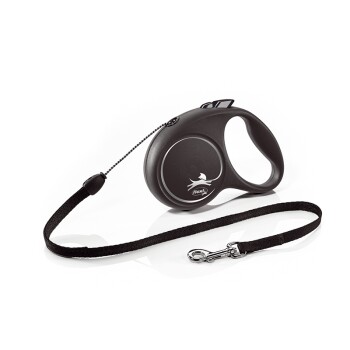 Flexi Black Design Rollijn Koord - Zwart - S - 5 meter