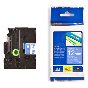 Brother Labeltape TZe-535 - Wit / Blauw