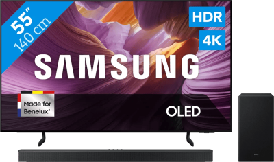 Samsung OLED 4K S85F (2025) - 55" + Samsung HW-B750F (2025)