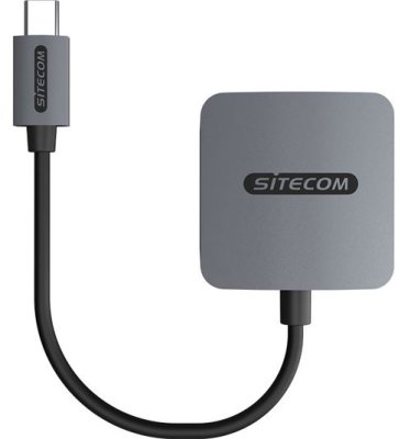 Sitecom USB-C Kaartlezer MD-1008 - Grijs