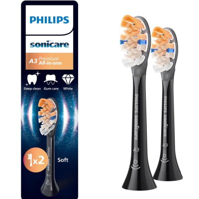 Philips Sonicare Premium All-in-One Opzetborstels HX9092/88 - Zwart - 2 stuks