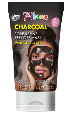 7th Heaven Charcoal Porien Verfijnende Peel-Off Masker met Salicylzuur - 50 ml