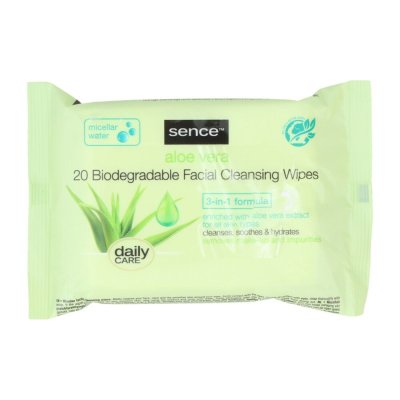 Sence Aloe Vera Gezichts Reinigingsdoekjes - 20 stuks