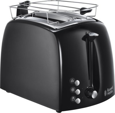Russell Hobbs Textures Plus+ Broodrooster 22601-56 - Zwart - 2 Sneden