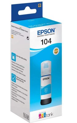Epson EcoTank Inktcartridge 104 - Cyaan