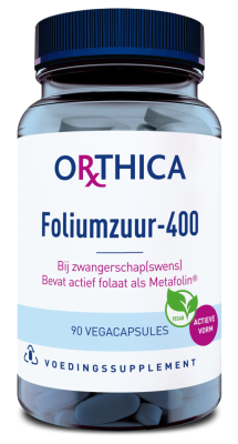 Orthica Foliumzuur 400 Capsules - 90 vegacapsules