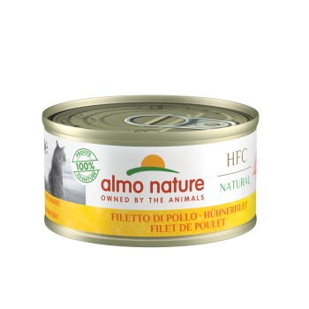 Almo Nature HFC Cats Natural - Kipfilet - 70 g - 6 stuks