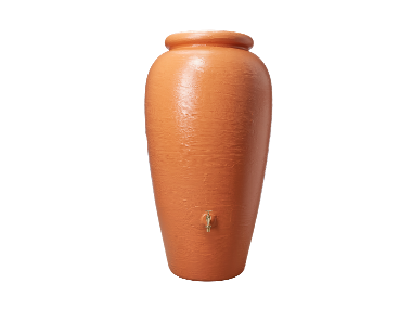 4rain Amphora Regenton inclusief regencollector - Terracotta - 500 L