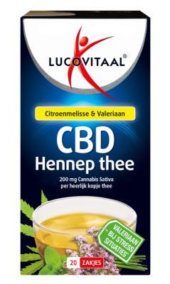 Lucovitaal Hennep CBD Thee - 20 stuks