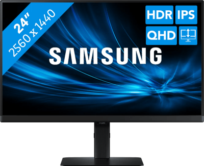 Samsung ViewFinity S6 Monitor LS24D600UAUXEN - Zwart - 24" - QHD, USB-C 90W