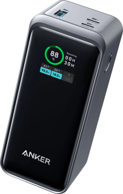 Anker Prime Powerbank met Snelladen - Zwart - 20.000 mAh