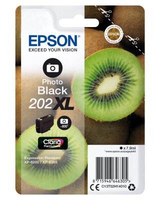 Epson Inktcartridge 202XL - Foto Zwart - XL