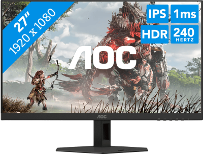 AOC AGON Gaming Monitor 27G4ZRE - Zwart - 27" - Full HD 240Hz