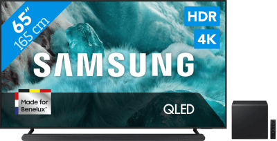 Samsung QLED 4K Q7F4 (2025) - 65" + Samsung HW-S800D Zwart