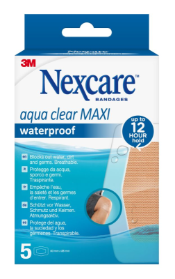 3M Nexcare Aqua Clear Maxi Waterproof Pleisters - 5 stuks