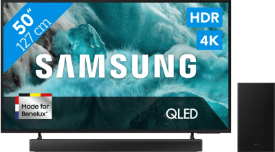 Samsung QLED 4K Q7F4 (2025) - 50" + Samsung HW-B66CF Zwart