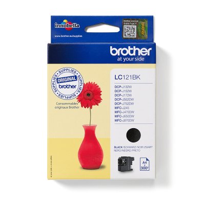 Brother Inktcartridge LC121BK - Zwart