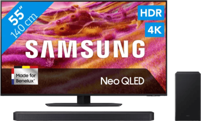 Samsung Neo QLED 4K QN90F (2025) - 55" + Samsung HW-B750F (2025)