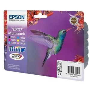 Epson Inktcartridge T0807 - Multipack - 6 stuks