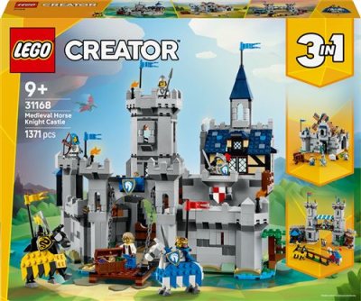 LEGO Creator Middeleeuws kasteel met ridders te paard 31168