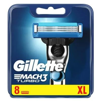 Gillette Mach 3 Turbo Scheermesjes - 8 stuks