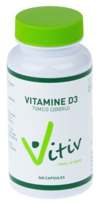 Vitiv Vitamine D3 3000iu - 360 capsules