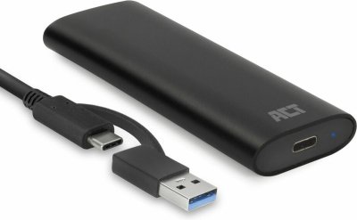 ACT USB-C SSD Behuizing - Grijs - M.2 NVMe / PCIe