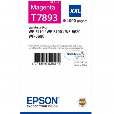 Epson Inktcartridge T7893 - Magenta - XXL