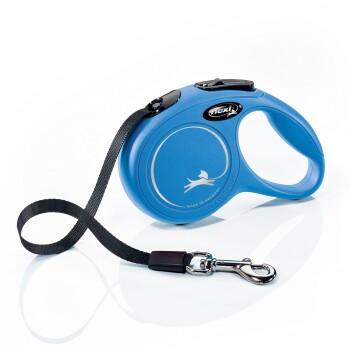 Flexi New Classic Rollijn Lint - Blauw - XS - 3 meter