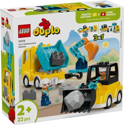 LEGO DUPLO 3-in-1 bouwvoertuigen 10475