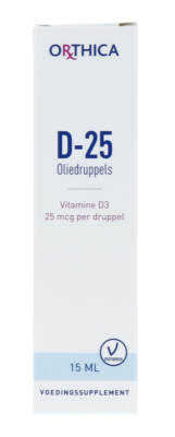 Orthica D-25 Oliedruppels - 15 ml