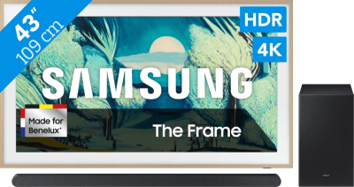 Samsung The Frame LS03FA (2025) - 43" + Samsung HW-S700D Zwart (2024)