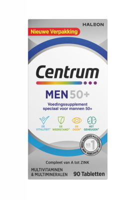 Centrum Men 50+ Multivitaminen Tabletten - 90 stuks