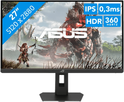 Asus ROG Strix Monitor XG27JCG - Zwart - 27" - 5K