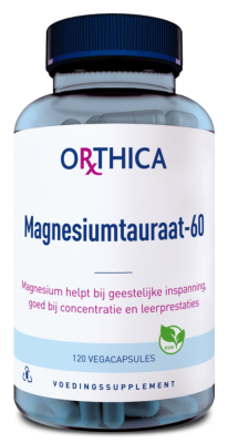 Orthica Magnesiumtauraat 60 Capsules - 120 vegacapsules