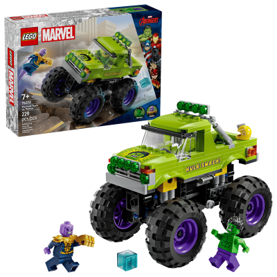 LEGO Marvel De Hulk truck vs. Thanos 76312