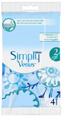 Gillette Simply Venus 2 Wegwerpscheermesjes - 4 stuks