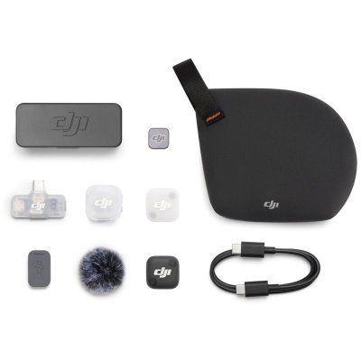 DJI Mic Mini 2 Single Mobile Ontvanger - Zwart + Oplaadcase