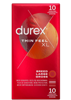 Durex Condooms Thin Feel - XL - 10 stuks