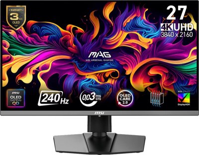 MSI Gaming Monitor MAG 272UP X24 - 27" - QD-OLED, 4K UHD, 240 Hz