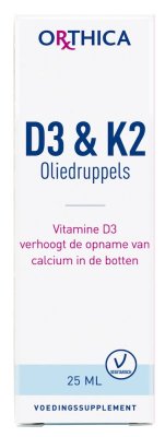 Orthica D3 & K2 Oliedruppels - 25 ml