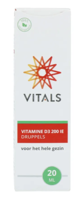 Vitals Vitamine D3 Druppels - 20 ml