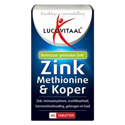 Lucovitaal Zink Methionine & Koper Tabletten