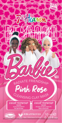 7th Heaven Barbie Pink Rose Cleansing Clay Mask - 10 ml