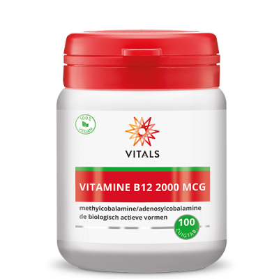 Vitals Vitamine B12 2000mcg - 100 zuigtabletten