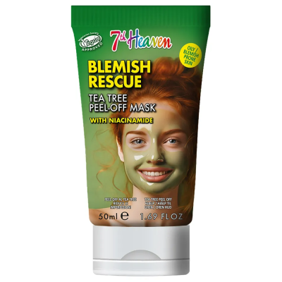 7th Heaven Blemish Rescue Tea Tree Peel-Off Masker met Niacinamide - 50 ml